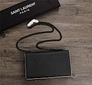 YSL Caviar Cowhide Ball Embossing Black 23cm - 4