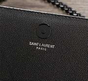 YSL Caviar Cowhide Ball Embossing Black 23cm - 5