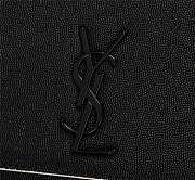 YSL Caviar Cowhide Ball Embossing Black 23cm - 6