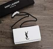 YSL Caviar Cowhide Ball Embossing White 23cm - 1