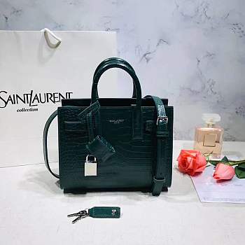 YSL Classic Sac-De-Jour Nano Mallard Green 22cm