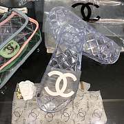 Chanel White Slippers - 1