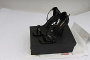 Ysl Opyum Sandals In All Black 110mm - 4