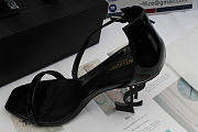 Ysl Opyum Sandals In All Black 110mm - 5