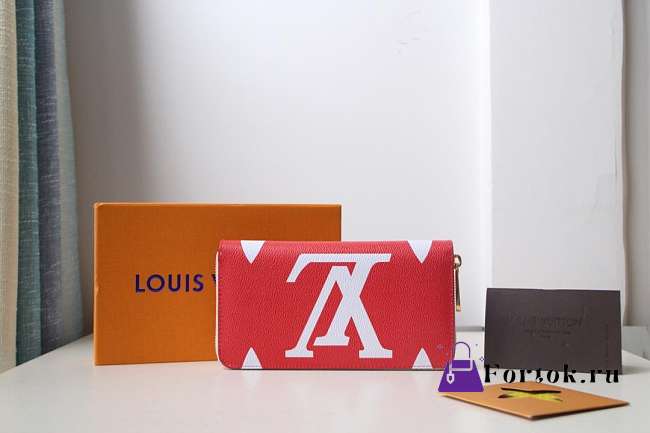 LOUIS VUITTON Micro Pochette Accessories Wallet Red&Pink 19cm - 1