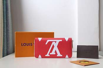 LOUIS VUITTON Micro Pochette Accessories Wallet Red&Pink 19cm