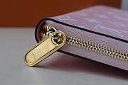 LOUIS VUITTON Micro Pochette Accessories Wallet Red&Pink 19cm - 3