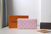 LOUIS VUITTON Micro Pochette Accessories Wallet Red&Pink 19cm - 6