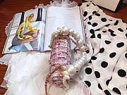 Chanel 2019ss Woolen Pearl Bag Pink - 5