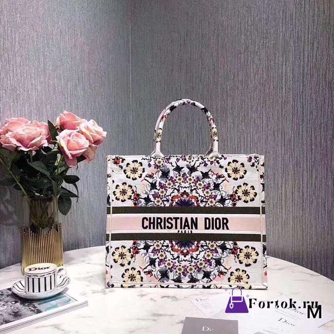 Dior Colored Jacquard Canvas Handbag 03 - 1