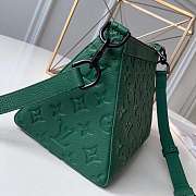 LOUIS VUITTON Embossing Monogram Empreinte Cowhide Green 23cm - 3