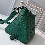 LOUIS VUITTON Embossing Monogram Empreinte Cowhide Green 23cm - 4