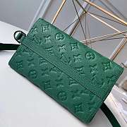 LOUIS VUITTON Embossing Monogram Empreinte Cowhide Green 23cm - 6