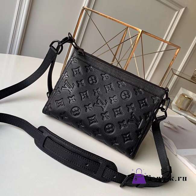 LOUIS VUITTON Embossing Monogram Empreinte Cowhide Black 23cm - 1