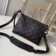 LOUIS VUITTON Embossing Monogram Empreinte Cowhide Black 23cm - 1