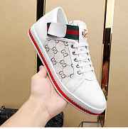 Gucci Man Shoes White And Black - 1