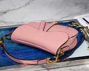 Dior Saddle Bag Original Leather Pink 26cm - 5