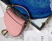 Dior Saddle Bag Original Leather Pink 26cm - 4