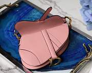 Dior Saddle Bag Original Leather Pink 26cm - 3