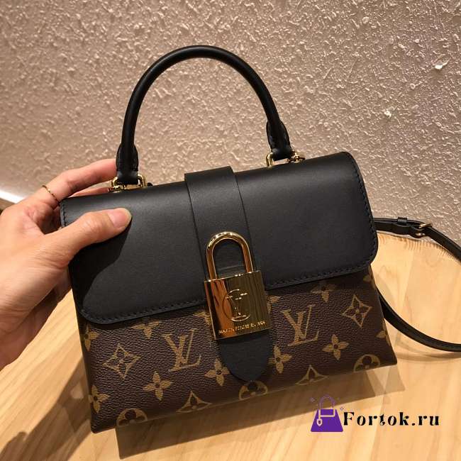 LOUIS VUITTON Locky Postman Package Black 20.5cm - 1