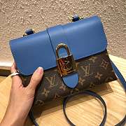 LOUIS VUITTON Locky Postman Package Blue 20.5cm  - 1