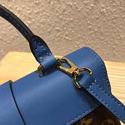 LOUIS VUITTON Locky Postman Package Blue 20.5cm  - 6