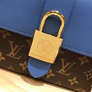 LOUIS VUITTON Locky Postman Package Blue 20.5cm  - 5