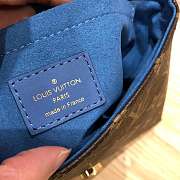 LOUIS VUITTON Locky Postman Package Blue 20.5cm  - 3