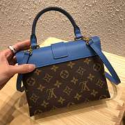 LOUIS VUITTON Locky Postman Package Blue 20.5cm  - 2