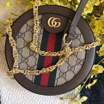 Gucci Ophidia Round Mini Handbag