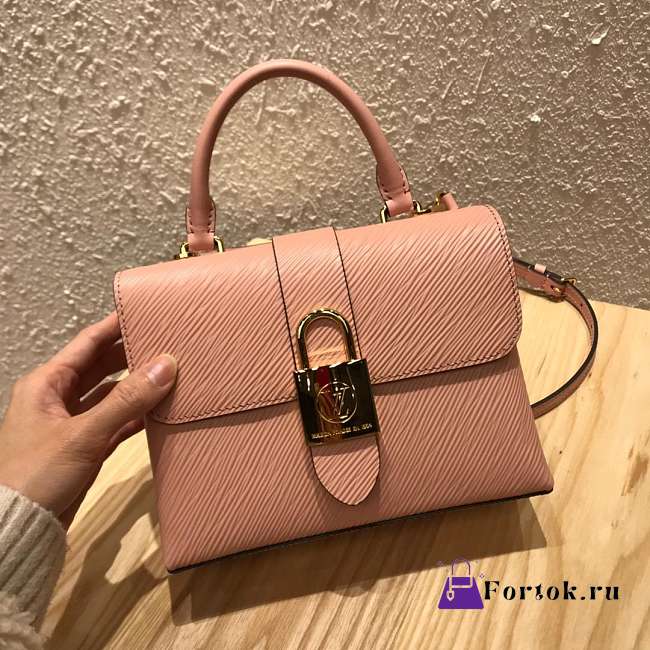 LOUIS VUITTON Locky postman package Pink M52879 20.5cm  - 1