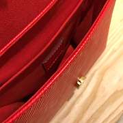 LOUIS VUITTON Locky Postman Package Handbag Red 20.5cm  - 6
