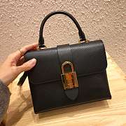 LOUIS VUITTON Handbag Locky Postman Package Black 20.5cm  - 1