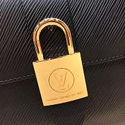 LOUIS VUITTON Handbag Locky Postman Package Black 20.5cm  - 3