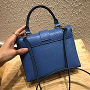 LOUIS VUITTON Handbag Locky Postman Package Blue 20.5cm - 5