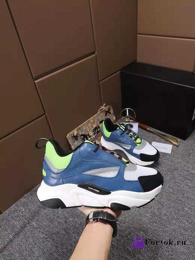 Dior 19 New B22 Knitted Color Matching Sneakers - 1