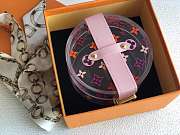 LOUIS VUITTON Transparent Storage Box GI0203 Pink 20cm - 6