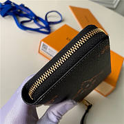 LOUIS VUITTON Zippy Wallet Black M60017 19cm - 5