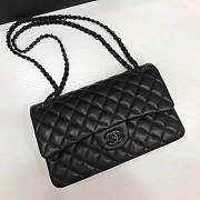 Chanel Caviar Lambskin Leather Flap Bag black 25cm - 5