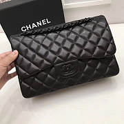 Chanel Caviar Lambskin Leather Flap Bag black 25cm - 3