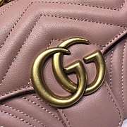 Gucci GG Marmont Matelassé Shoulder Bag Dusty Pink 443497 26cm - 6