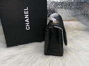 Chanel caviar Lambskin Leather Flap Bag black gold  17cm - 6