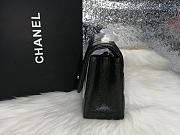 Chanel caviar Lambskin Leather Flap Bag black gold  17cm - 5