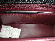 Chanel caviar Lambskin Leather Flap Bag black gold  17cm - 2