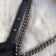 Chanel Medium Quilted Caviar Boy Bag Black Silver 28cm - 6