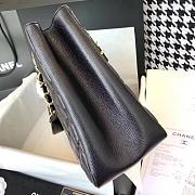 Chanel Shopping Bag Black Silver Hardware 33cm - 2