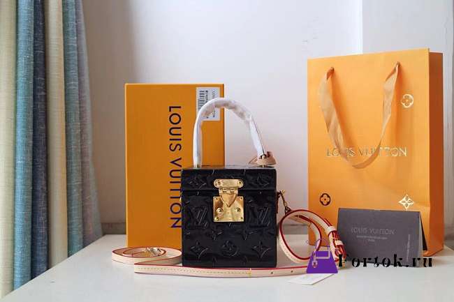 LOUIS VUITTON SPRING STREET Shoulder Tote Black  - 1