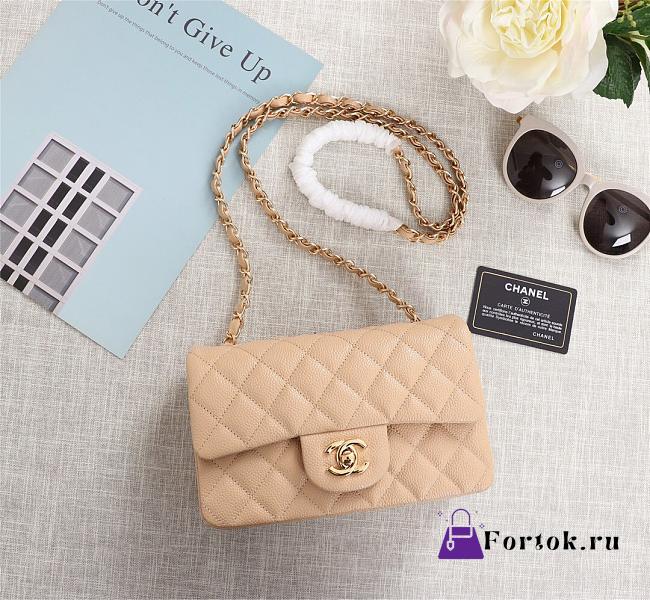 Chanel P650 CF A1116 Calfskin Gold Hardware 20cm - 1