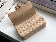 CHANEL Leather Flap Bag Gold/Silver Beige Large 30cm  - 6