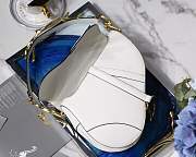Dior Saddle Bag Original Leather White - 5